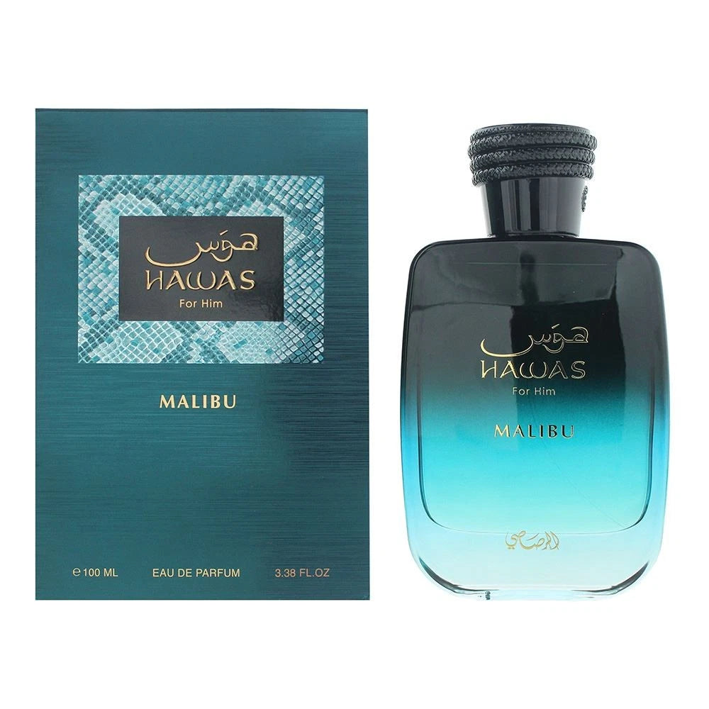 Rasasi Hawas Malibu Eau De Parfum 100ml for Men,3.4oz.FREE SHIPPING