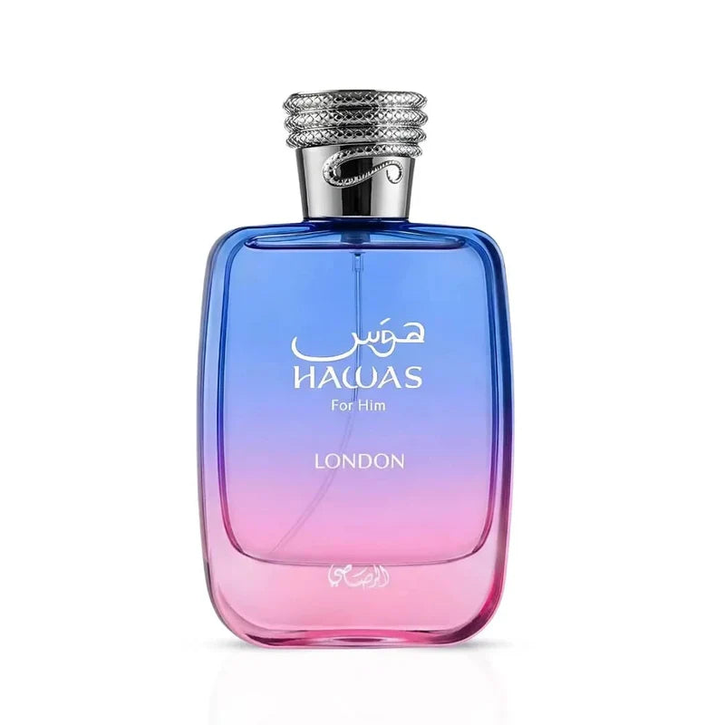 Hawas London Eau De Parfum Spray 100ml (3.38 oz) By Rasasi.FREE SHIPPING