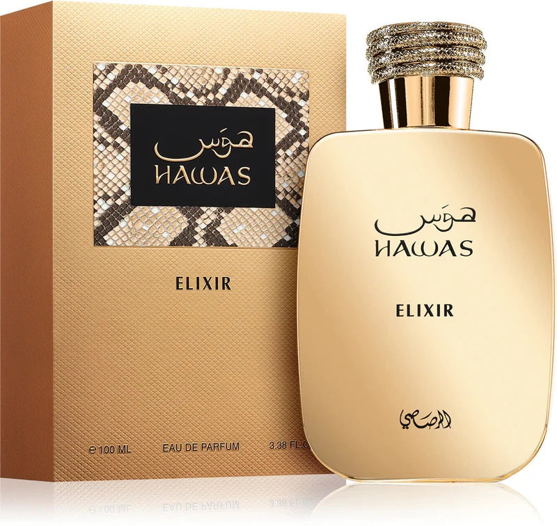 Rasasi Hawas Elixir EDP For Men 100ml/3.38 Fl Oz.FREE SHIPPING